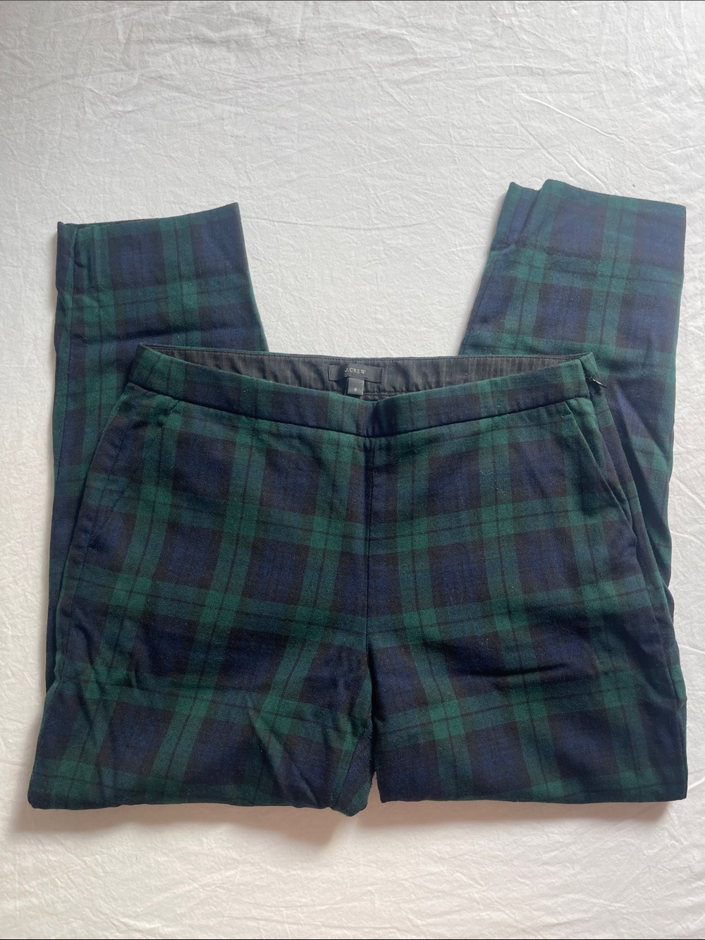 J.Crew Green & Navy Tartan Skirt